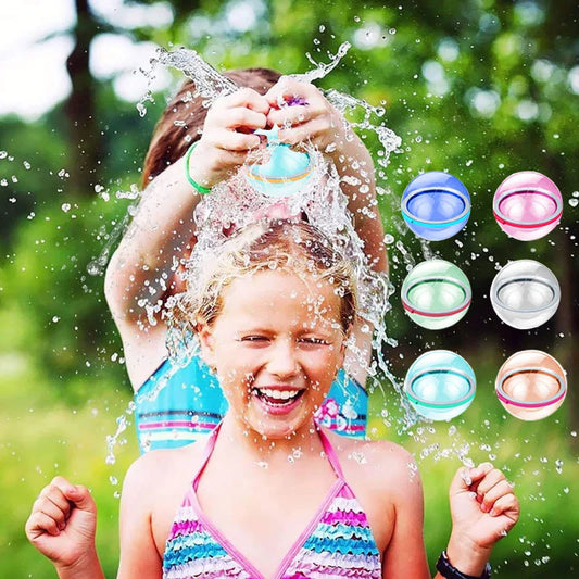 Magnetic Reusable Water Balloons Self Closing Splash Water Balls Bombs Beach Pool Waterballoons Summer Toys For Kids