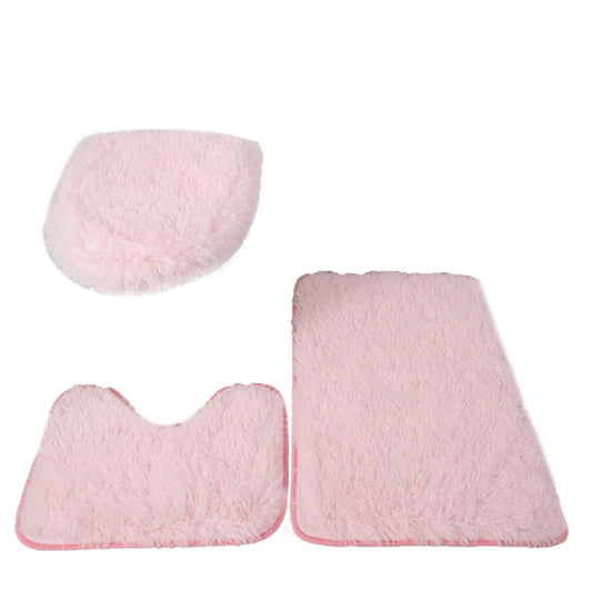 🛁✨ FluffEase™ 3-Piece Bathroom Mat Set