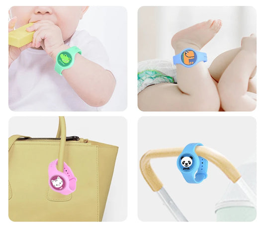 Luminous Mosquito Repellent Bracelet Waterproof Silicone Kids Anti-Mosquito Insect Watch Outdoor Mosquito Repellent Wristband