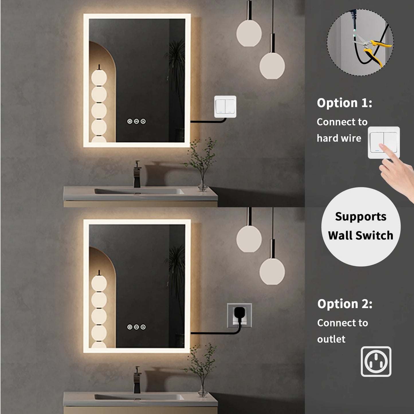 GlowMirror™ 16x20" Smart Vanity Mirror
