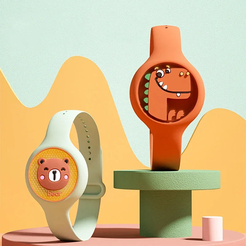 Luminous Mosquito Repellent Bracelet Waterproof Silicone Kids Anti-Mosquito Insect Watch Outdoor Mosquito Repellent Wristband