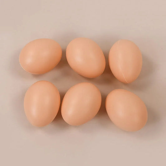 20/10Pcs Plastic Fake Eggs Kids Easter Party Gift Toys DIY Painting Craft Home Decoration Hen Hatching Nest Eggs Basket Filler
