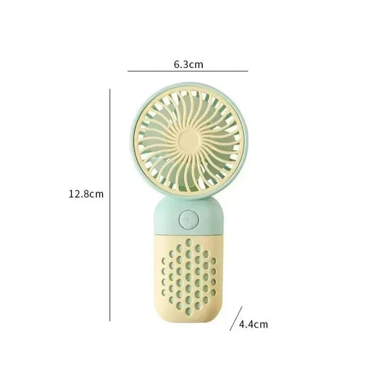 2025 Cute Mini Handheld USB Fan – Rechargeable & Pocket-Sized