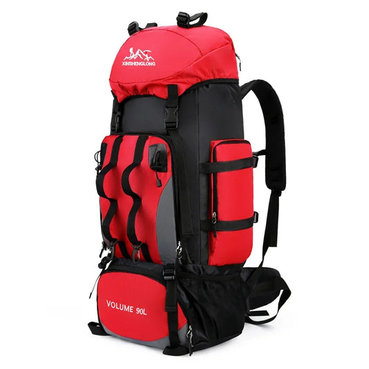 90L Waterproof Hiking Backpack – Large-Capacity Outdoor Travel Rucksack