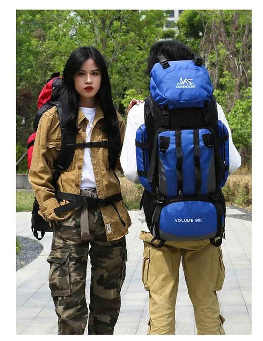 90L Waterproof Hiking Backpack – Large-Capacity Outdoor Travel Rucksack