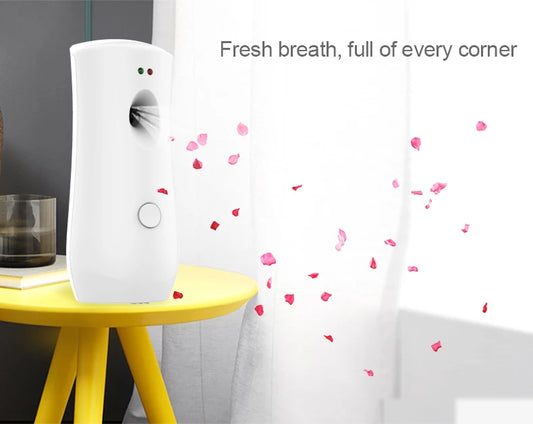 Aerosol Dispenser Air Freshener Fragrance Aerosol Spray Dispenser Car Household Wall-mounted Automatic Adjustable Aroma Diffuser