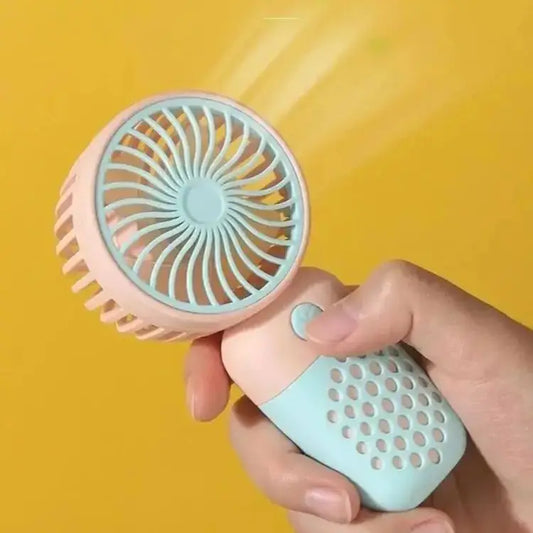 2025 Cute Mini Handheld USB Fan – Rechargeable & Pocket-Sized