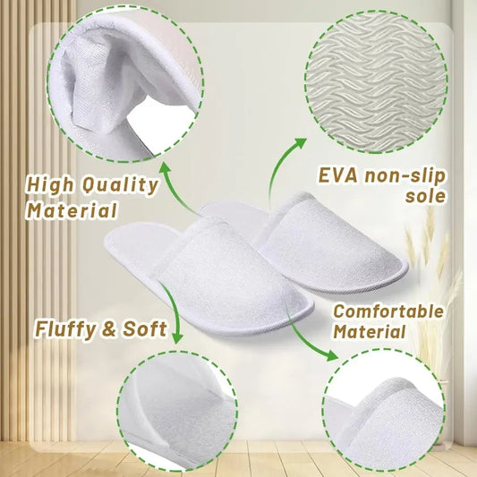 🥿 CozySteps™ Disposable Spa Slippers – 10/20 Pairs