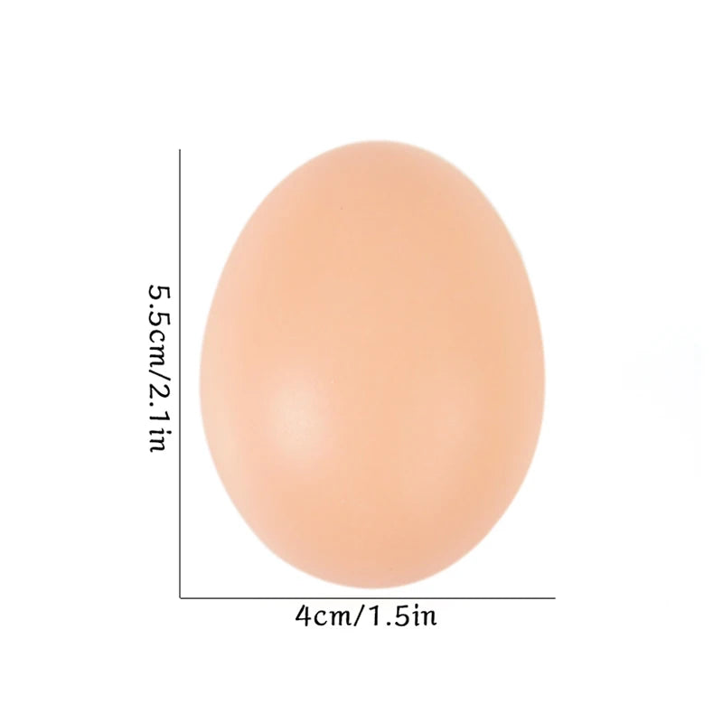 20/10Pcs Plastic Fake Eggs Kids Easter Party Gift Toys DIY Painting Craft Home Decoration Hen Hatching Nest Eggs Basket Filler