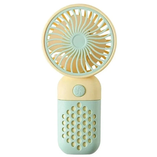 2025 Cute Mini Handheld USB Fan – Rechargeable & Pocket-Sized