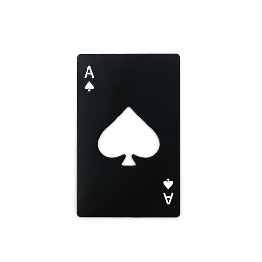 Stainless Steel  Spades A Winemaker Bottle Opener Playing Cards Bottle Opener Credit Card Beer Bottle Opener