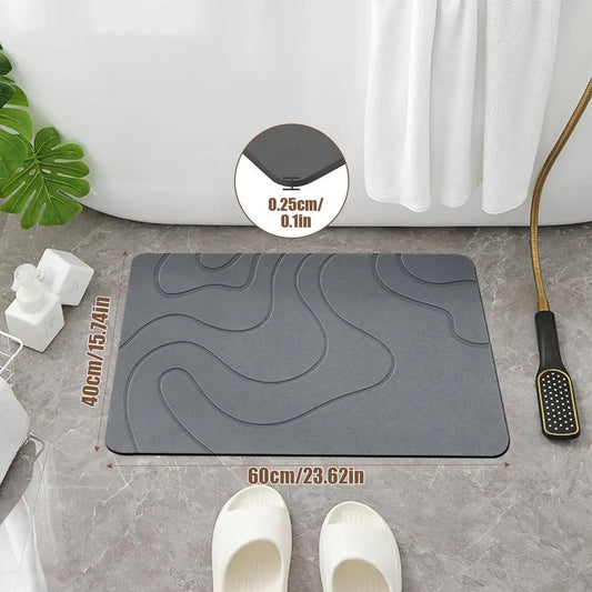 🪨💧 AquaStone™ Diatomite Bath Mat