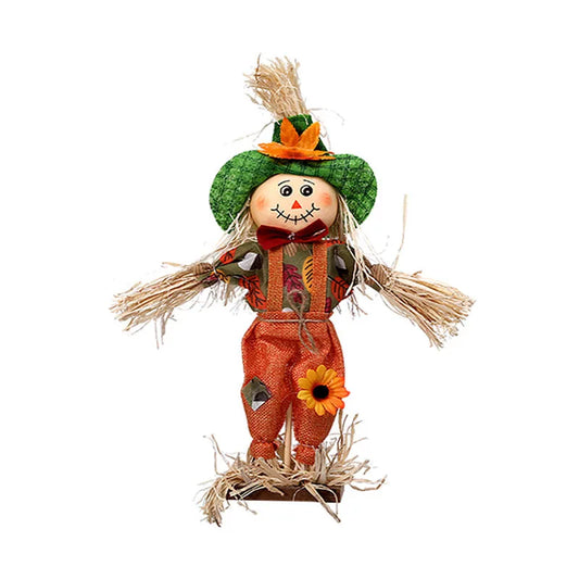Halloween Witch Scarecrow  Standing Pumpkin Doll