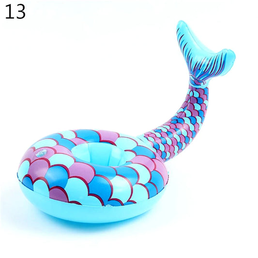 1Pcs Pool Party Party Decoration Pool Floaties Inflatable Cup Coasters Swimming Pool Float Inflatable Drink Holders Drink Floats