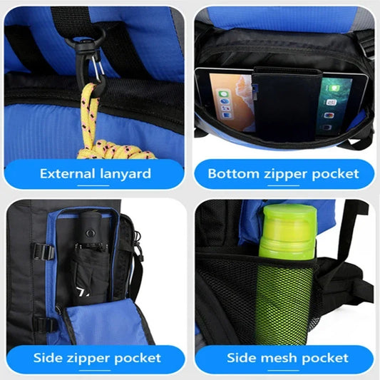 90L Waterproof Hiking Backpack – Large-Capacity Outdoor Travel Rucksack
