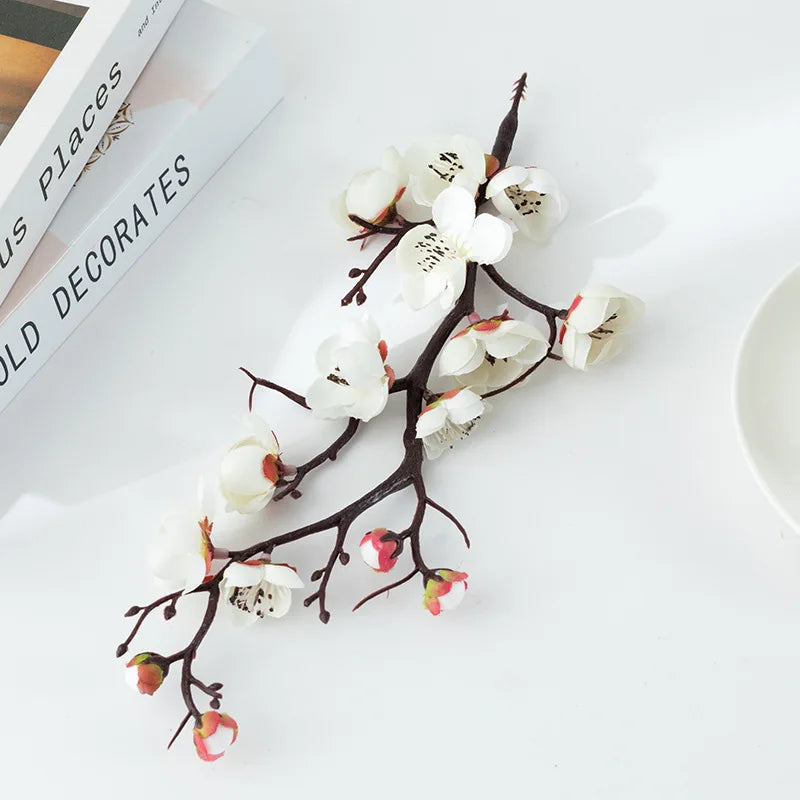 Artificial Plum Blossom Bonsai – Silk Sakura Tree for Home Decoration
