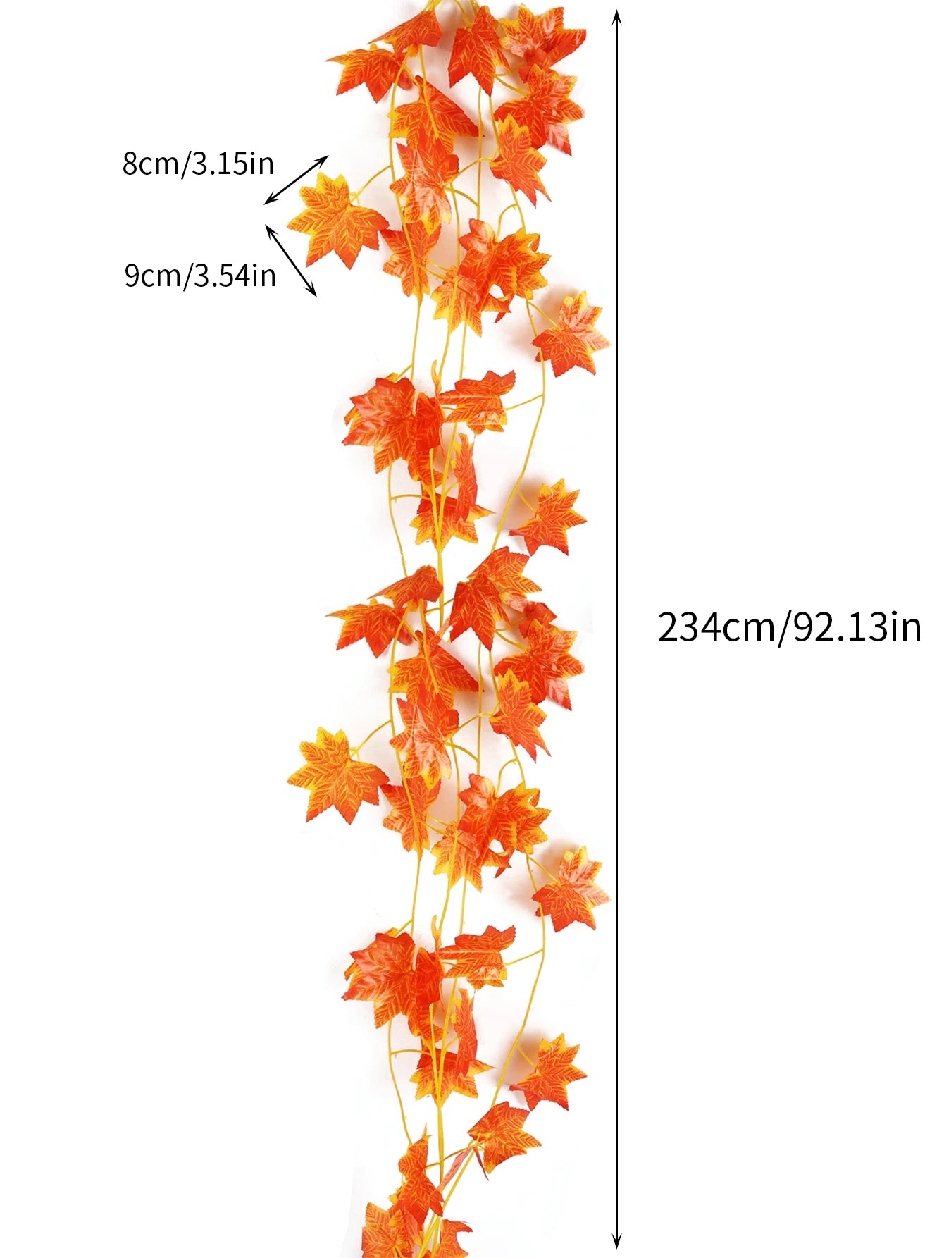5/1PCS Artificial Maple Leaves String Home