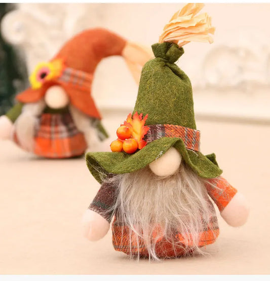 Fall Autumn Gnome Pumpkin Sunflower