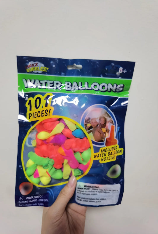 Water Filler Kit Water Fight Easy-to-Use Balloon Inflator Comes with 100 Water Balloons for Outdoor Fun Large Capacity