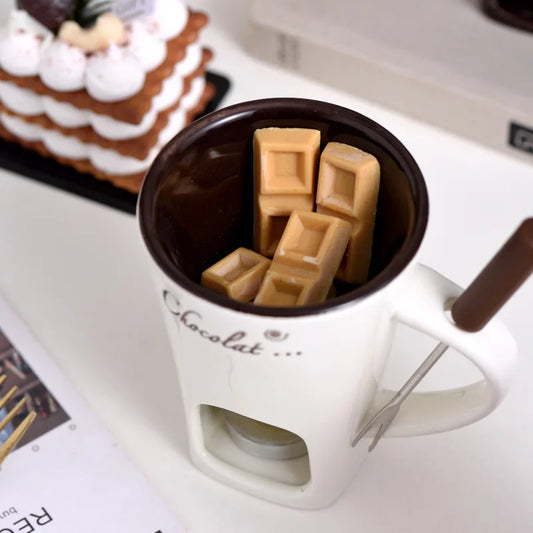 European Chocolate Fondue Candle Mug