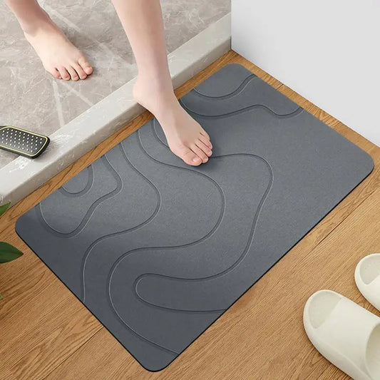🪨💧 AquaStone™ Diatomite Bath Mat