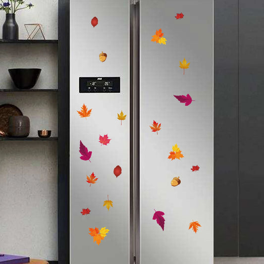 “Autumn Leaves Window Clings” – Fall Glass Stickers for Home & Office