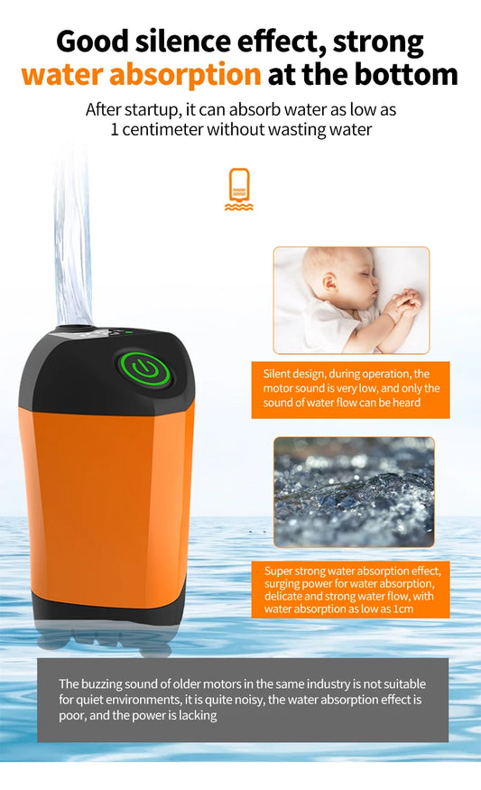 🚿 Rechargeable Outdoor Shower Pump