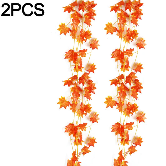 5/1PCS Artificial Maple Leaves String Home