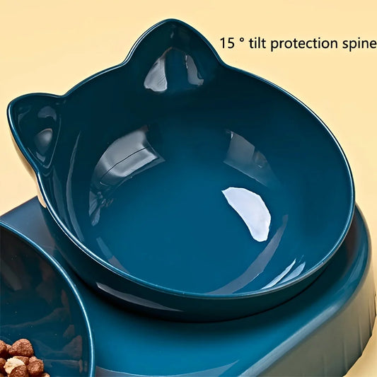 🐾💧 HydroFeast™ 3-in-1 Tilted Pet Bowl Set