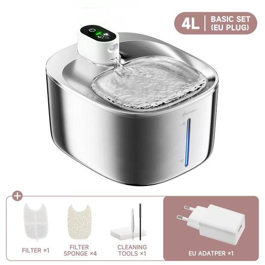 💧🐾 AquaFlow™ 4L Wireless Pet Fountain