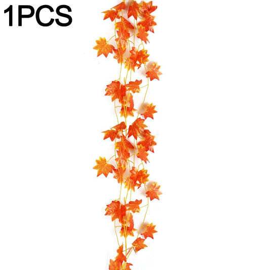 5/1PCS Artificial Maple Leaves String Home
