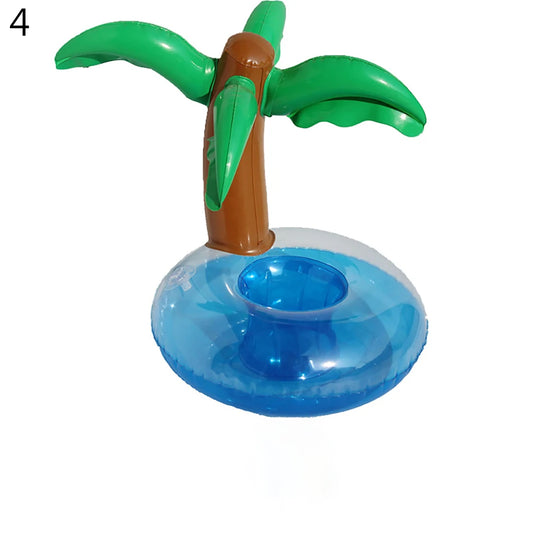 1Pcs Pool Party Party Decoration Pool Floaties Inflatable Cup Coasters Swimming Pool Float Inflatable Drink Holders Drink Floats