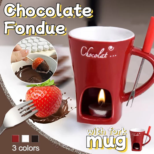 European Chocolate Fondue Candle Mug