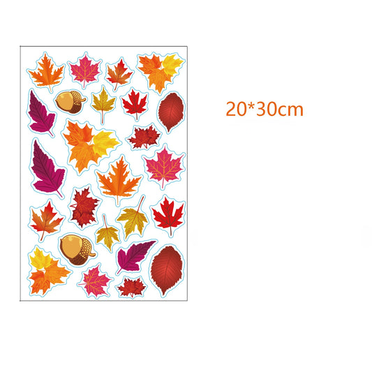 “Autumn Leaves Window Clings” – Fall Glass Stickers for Home & Office