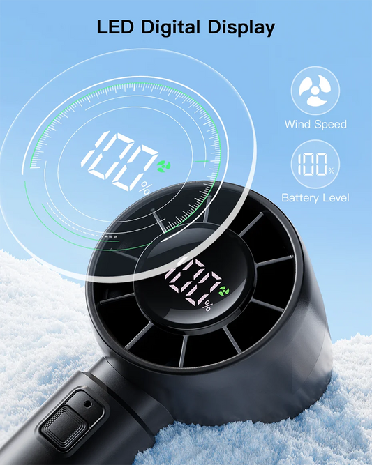coldSky Portable Handheld Fan – 4000mAh, 5-Speed Mini Fan with LED Display