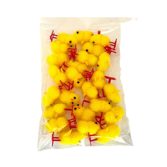 24-72Pcs Yellow Mini Easter Chicks Decoration Toy Spring Home Garden Decor Party Favors Gifts For Kids Children