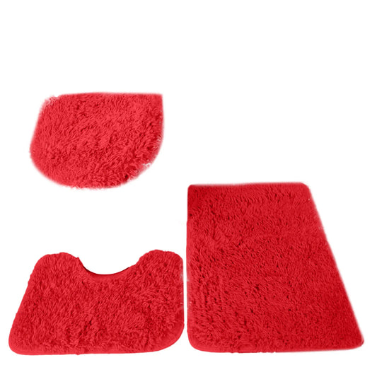🛁✨ FluffEase™ 3-Piece Bathroom Mat Set