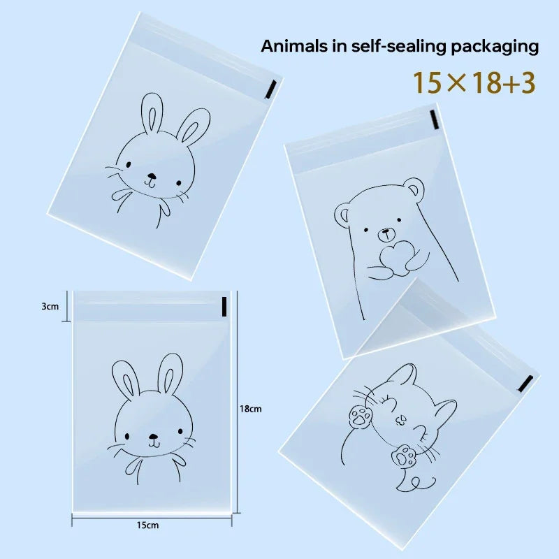 100Pcs Bags To Pack Products Bread Bag Sandwich Bag Packaging Bags Cookie Sandwich Bag Plastic Bags