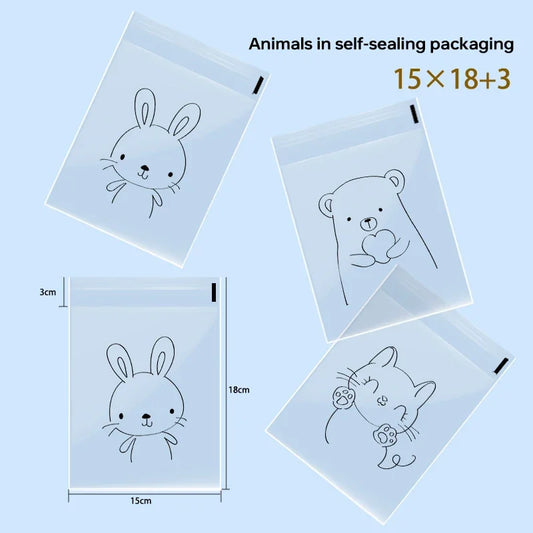 100Pcs Bags To Pack Products Bread Bag Sandwich Bag Packaging Bags Cookie Sandwich Bag Plastic Bags