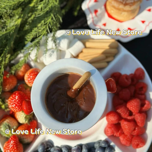 European Chocolate Fondue Candle Mug