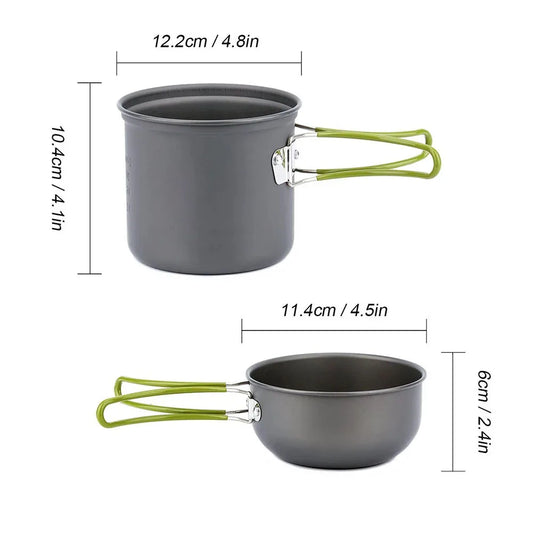 🍲 Ultralight Camping Cookware Set