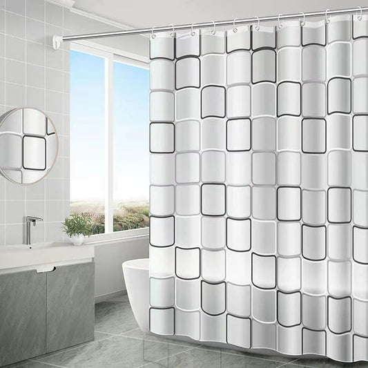 🚿🌿 MoldGuard™ PEVA Shower Curtain – Extra Long