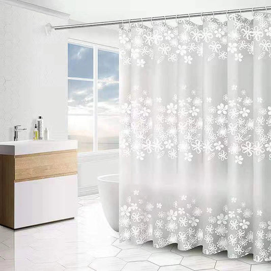 🚿🌿 MoldGuard™ PEVA Shower Curtain – Extra Long
