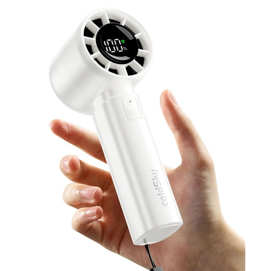 coldSky Portable Handheld Fan – 4000mAh, 5-Speed Mini Fan with LED Display