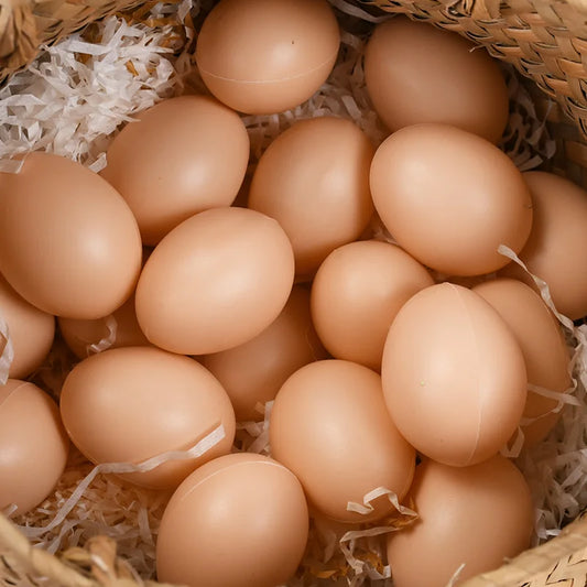 20/10Pcs Plastic Fake Eggs Kids Easter Party Gift Toys DIY Painting Craft Home Decoration Hen Hatching Nest Eggs Basket Filler
