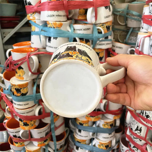 Retro Hand-painted Coffee Cup