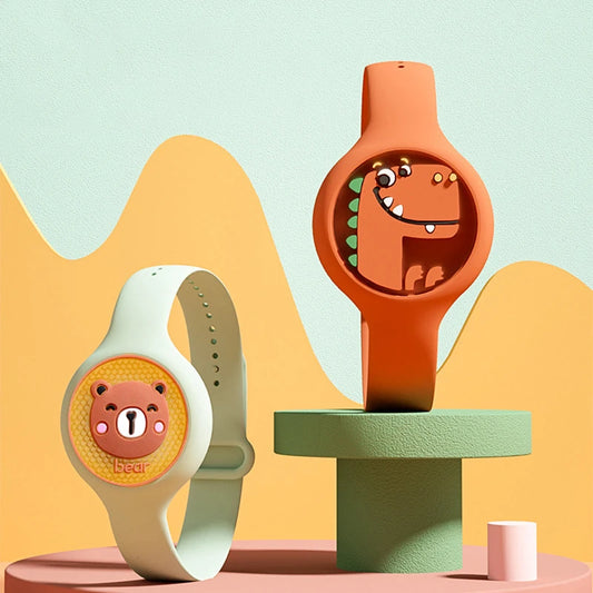 Luminous Mosquito Repellent Bracelet Waterproof Silicone Kids Anti-Mosquito Insect Watch Outdoor Mosquito Repellent Wristband