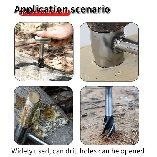 🪓 Survival Hand Auger Wrench