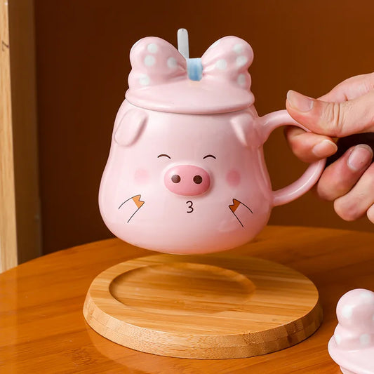 Creative Ceramic Pig Cups