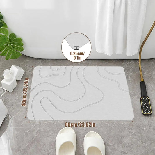 🪨💧 AquaStone™ Diatomite Bath Mat